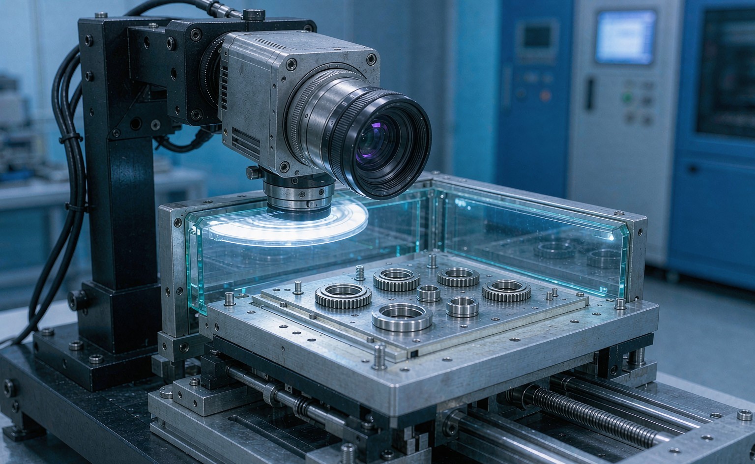 Automated vision inspection and metrology stage